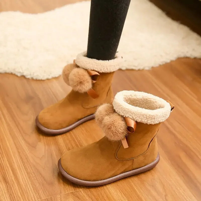 Chaussure Botte Moumoute Femme Bottes Fourrées Femme Chaussure