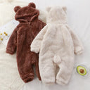 Combi-pilote-moumoute-beige-et-marron-ours-avec-oreilles