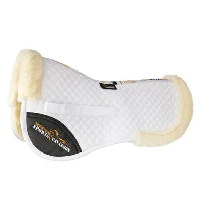 Amortisseur-Moumoute-blanc-avec-bordure-beige-pour-cheval