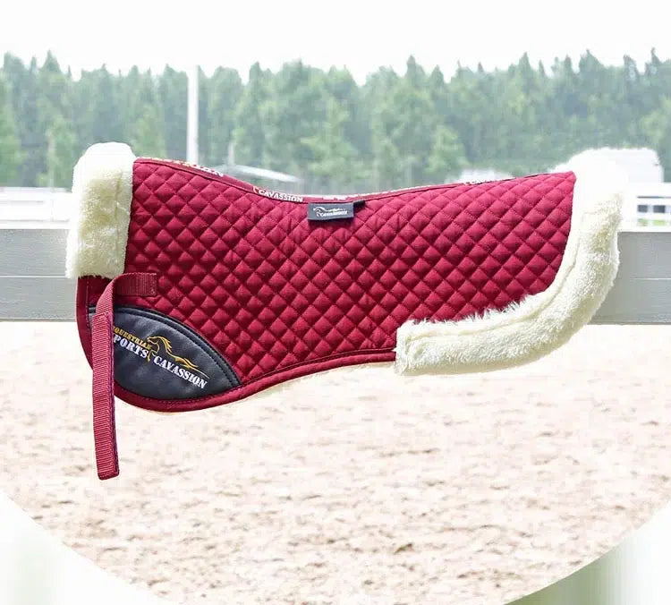 Amortisseur-de-selle-Moumoute-grenat-avec-fourrure-beige