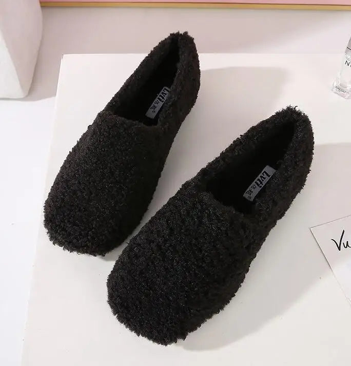 Ballerines-moumoute-noir-chaussures-douces