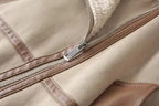 Blouson-beige-moumoute-avec-doublure-et-fermeture-eclair