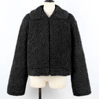 Blouson-peluche-noir-economique-avec-col-large