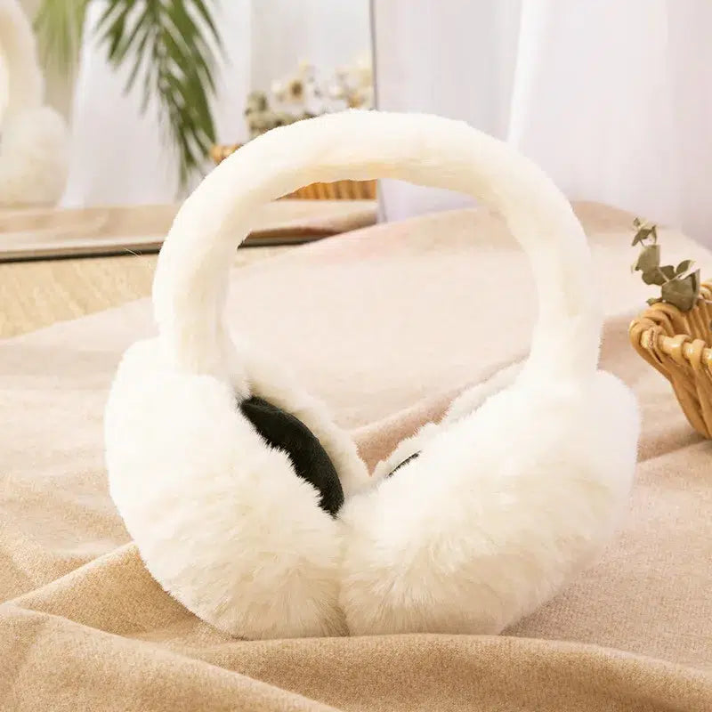 Cache-oreilles(blancs)(en)(fourrure)