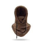 Cagoule-chaude-en-peluche-marron