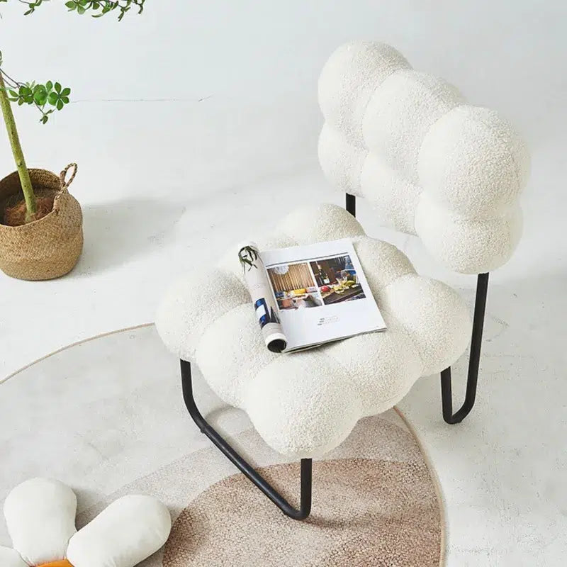 Chaise-confort-moumoute-blanche