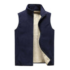 Gilet-bleu-marine-polaire-fourre-homme-confort-chaud