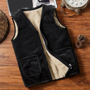 Gilet-noir-moumoute-sans-manches-homme-doux-confort