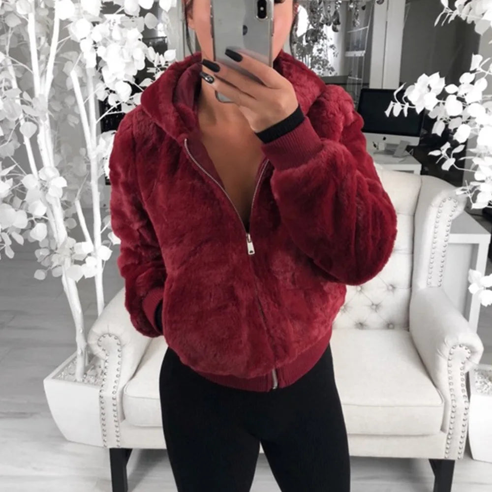 Veste Moumoute Bordeaux
