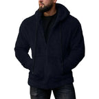 Hoodie-bleu-fourre-confortable-avec-capuche-douce