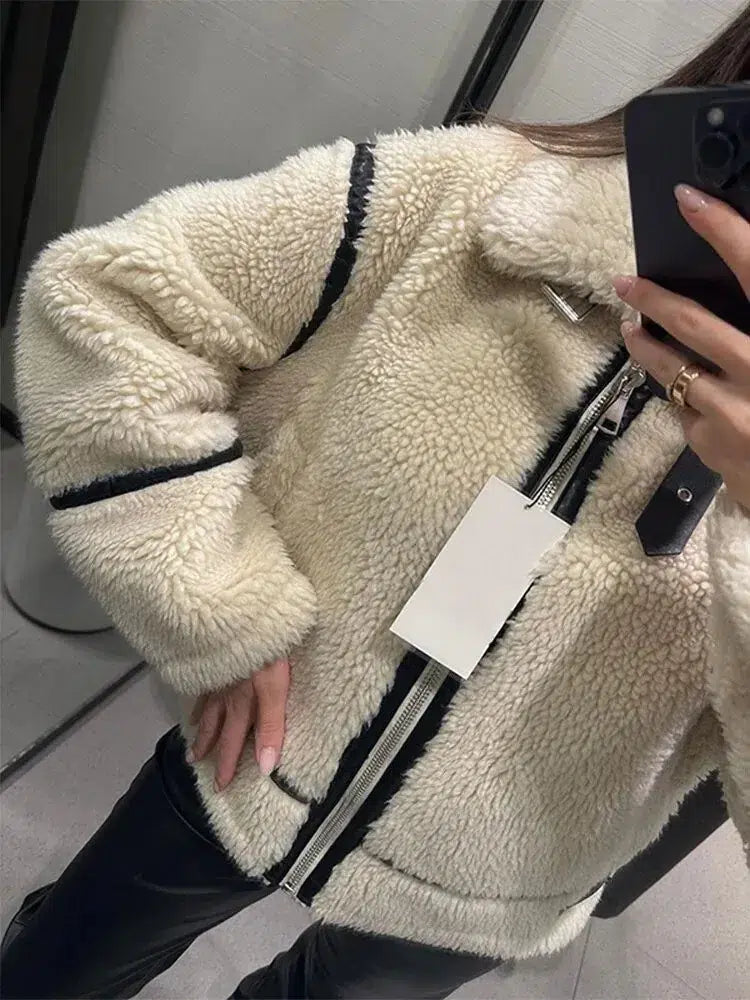 Manteau-duveteux-creme