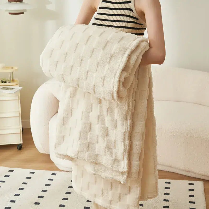 Plaid-blanc-doux-en-moumoute-matelassée