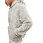 Pull-homme-en-fausse-fourrure-gris