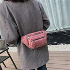 Sac-ceinture-molletonne-rose-avec-fermetures-eclair