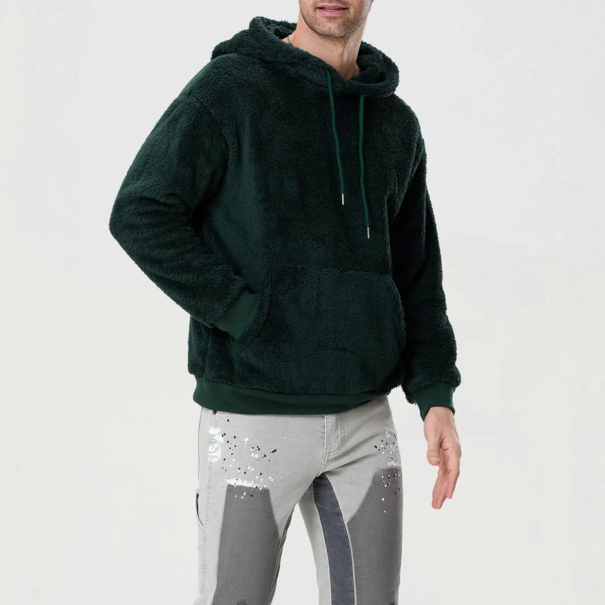 Sweat-a-capuche-doux-vert-moelleux