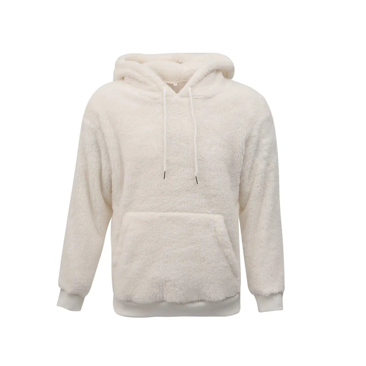 Sweat-a-capuche-duveteux-beige-mode