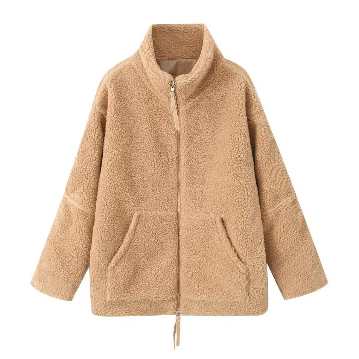 Sweat-a-capuche-moumoute-femme-marron-doux-avec-fermeture