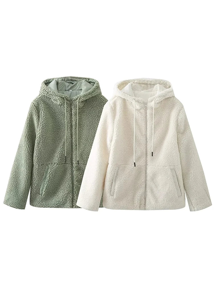 Veste-A-Capuche-Moumoute-blanc-et-vert-douillet