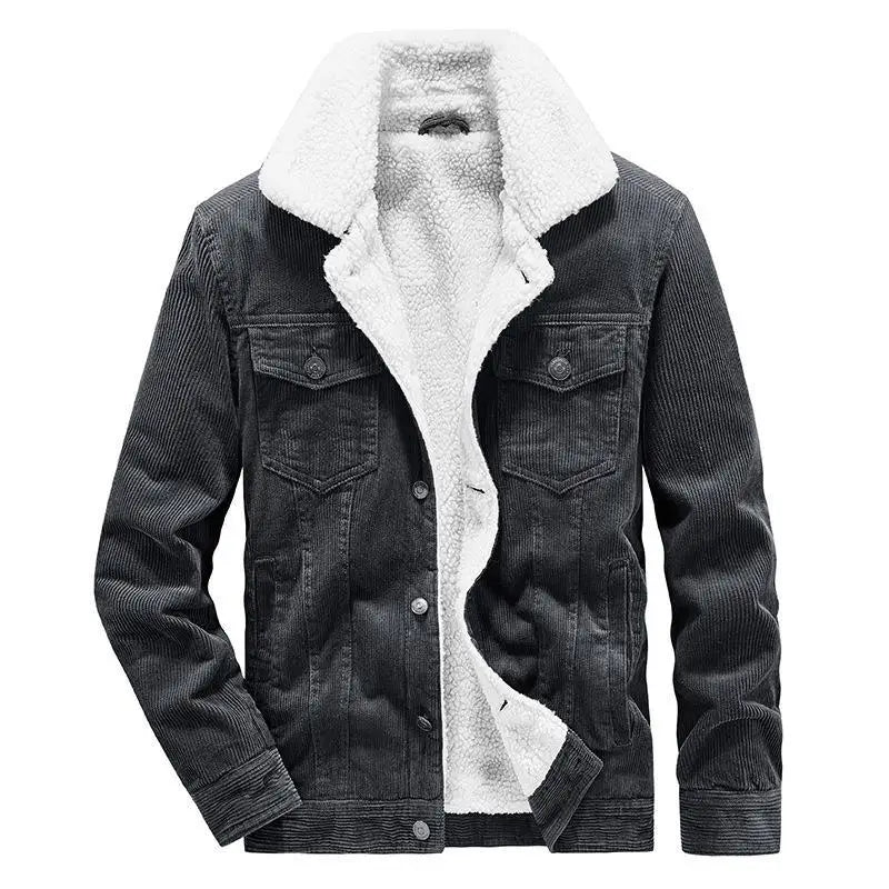 Veste-grise-cotele-sherpa-elegante