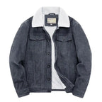 Veste-grise-velours-sherpa-elegante