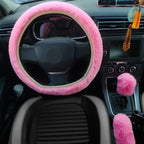 Volant-moumoute-rose-dans-voiture