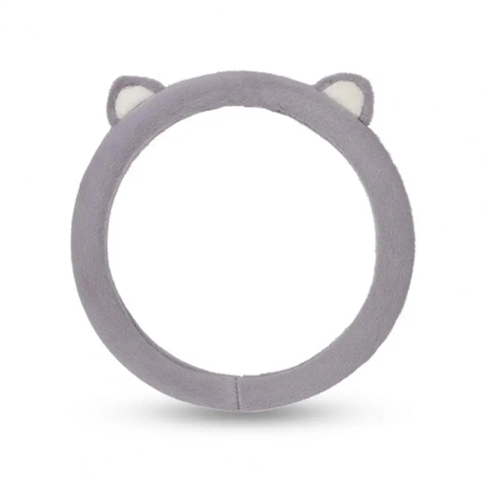 Volant-peluche-beige-avec-oreilles-voiture
