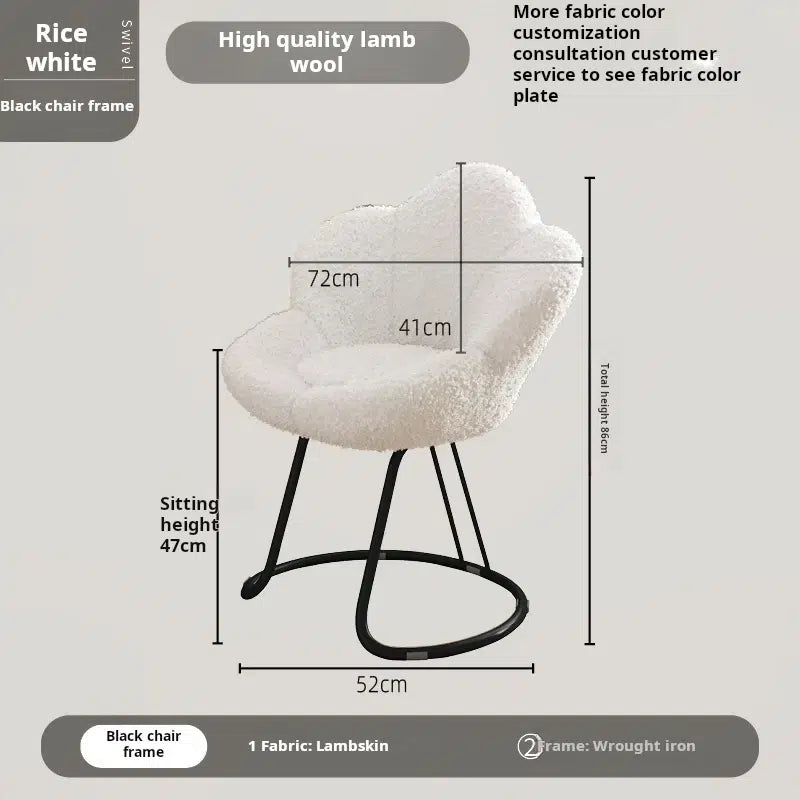 chaise-duveteuse-blanc
