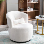 chaise-moumoute-blanche-avec-coussin-rond