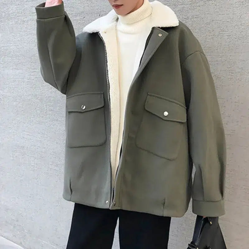 manteau-sherpa-homme-gris